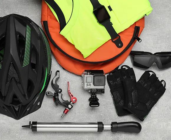 Materialien und Ausrüstung für den Radsport
